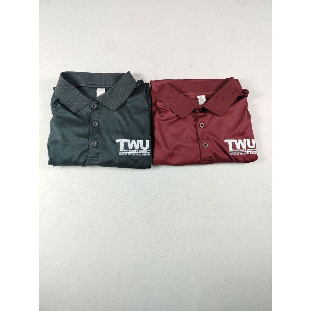 Texas Women's University TWU Shirts Women's Medium‎ Black Red Pioneers Lot Of 2